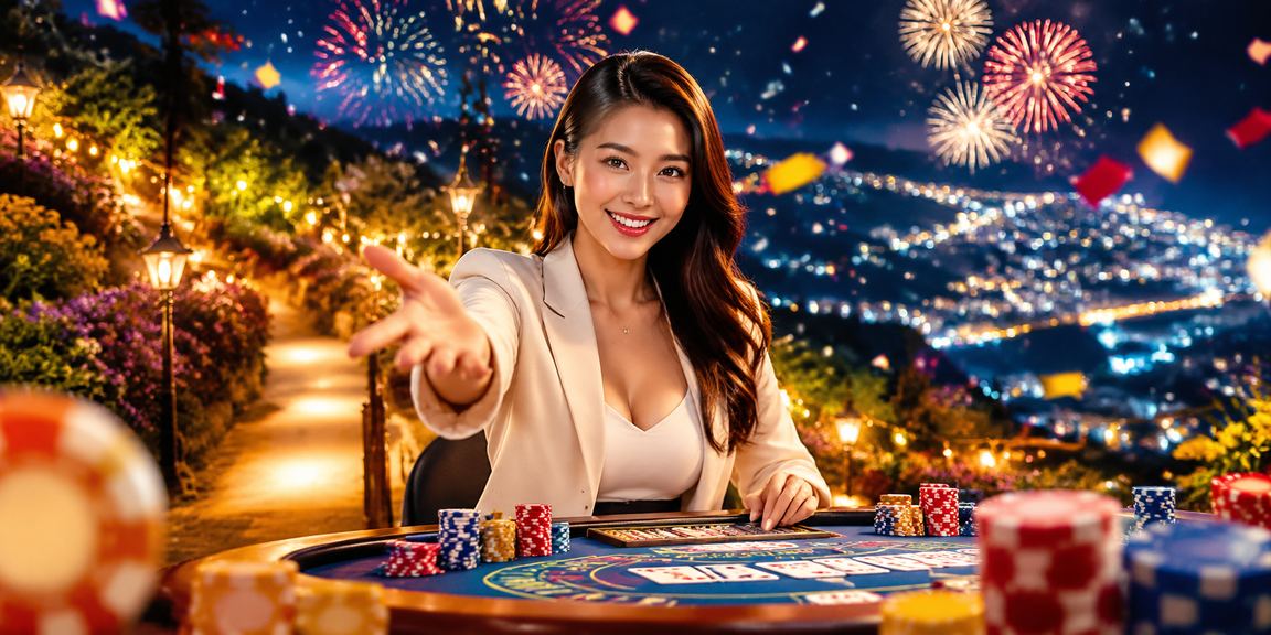 Permainan Baccarat bergaya Malaysia dengan suasana kasino yang mewah dan elegan